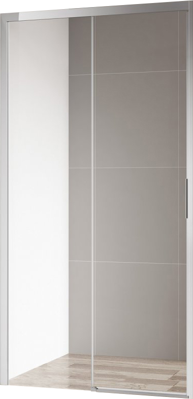 душевая дверь cezares comfort-bf-1-100-c-cr 100x195 стекло прозрачное, профиль хром
