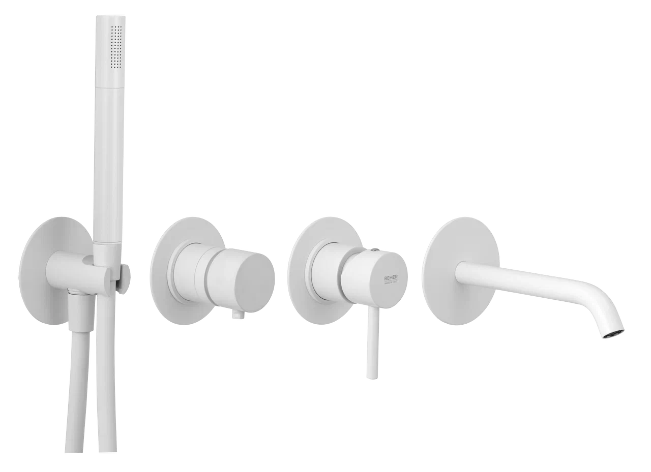 смеситель для ванны remer x style x96s03roxxbo белый матовый