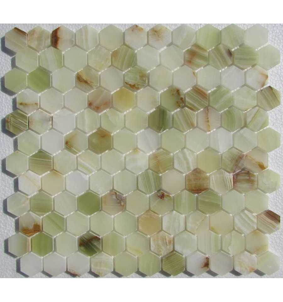 мозаика fk marble hexagon onyx jade verde 29.5 х 28