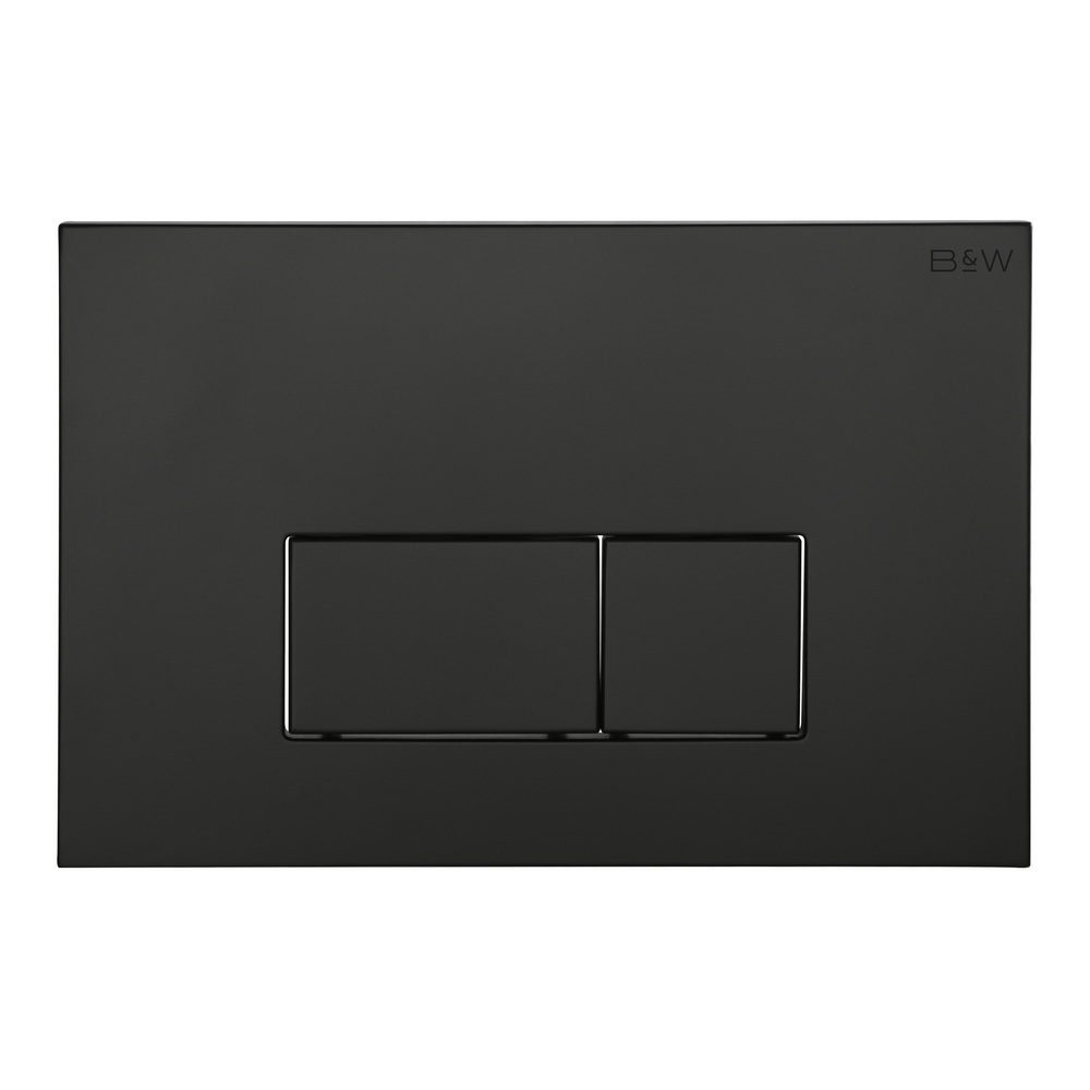 клавиша смыва black&white universe wpi-09542 черный матовый