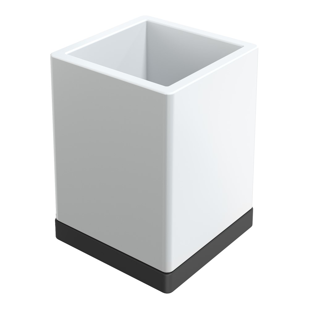 стакан настольный boheme qubic 10961-b black, черный