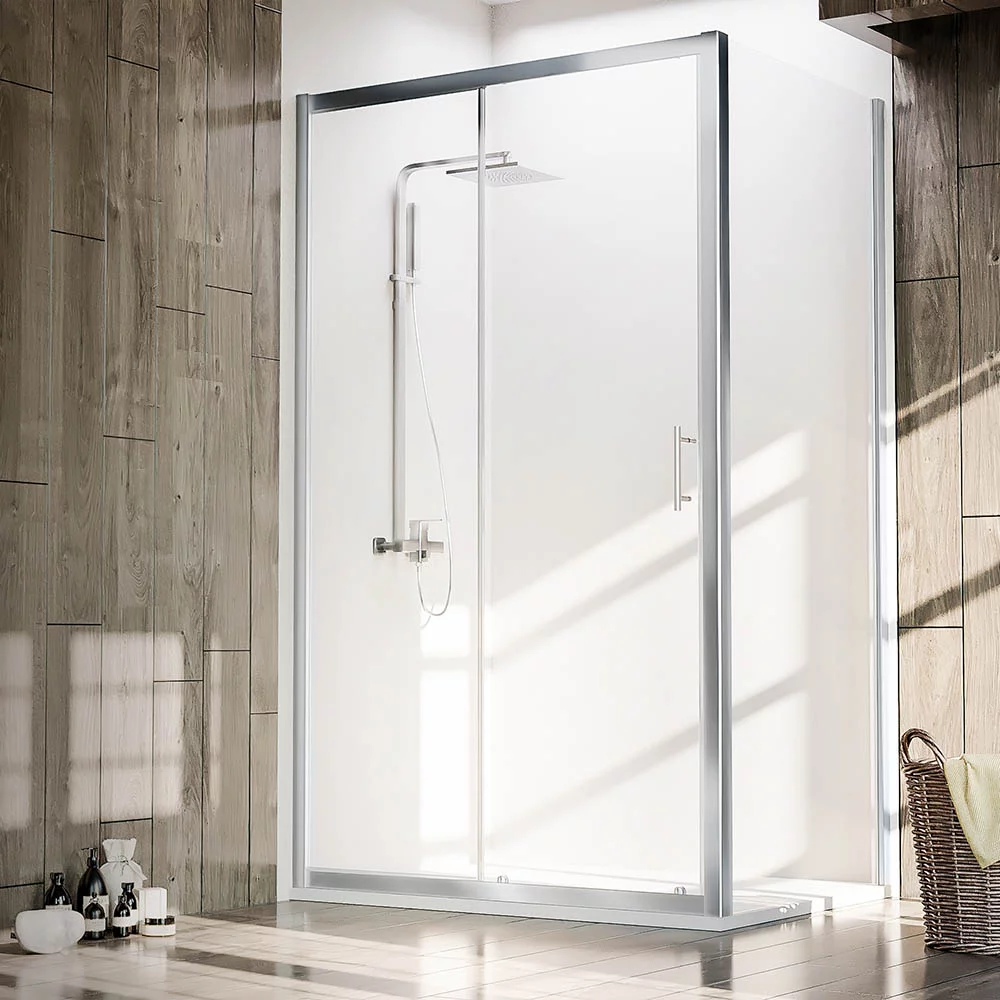 душевой уголок veconi rovigo rv-072 110x70 прозрачные стекла / профиль хром