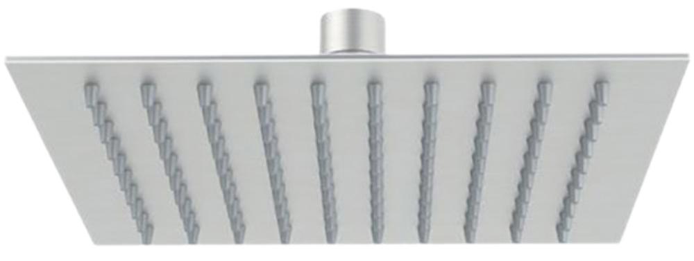 верхний душ с шарнирным соединением 40 см remer inox ss357ufs40x нержавеющая сталь