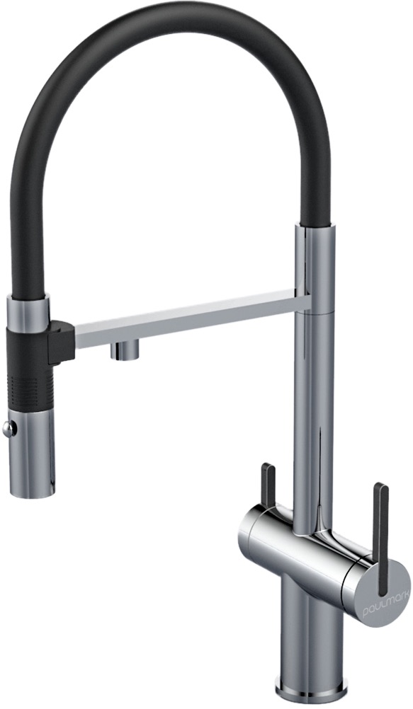 смеситель для кухни paulmark gravity stärke gr213888-bs нержавеющая сталь