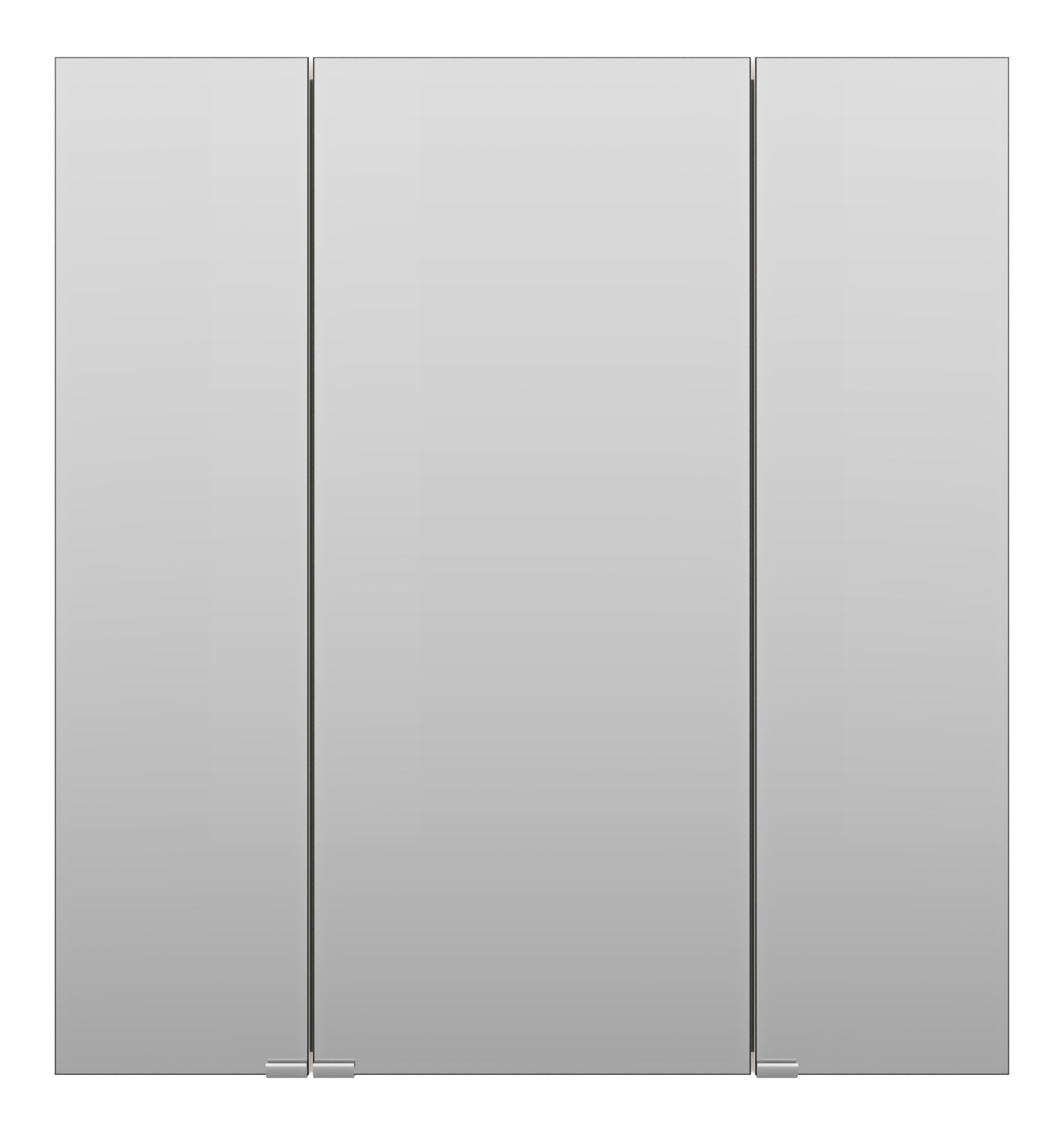 шкаф с зеркалом misty аура 75 э-аур02075-01 белый