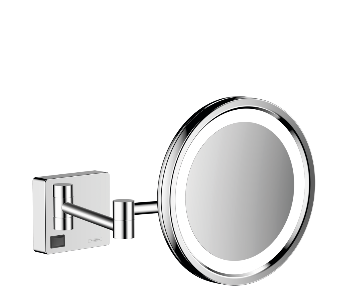 зеркало косметическое hansgrohe addstoris 41790000 с led-подсветкой, хром