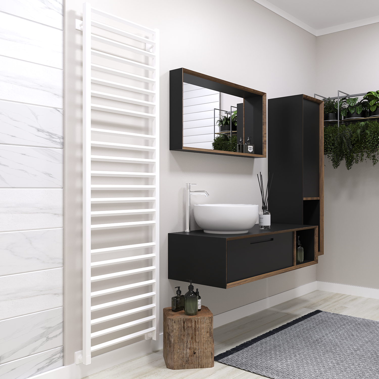 полотенцесушитель водяной stinox sorento luxe 50x180 белый матовый