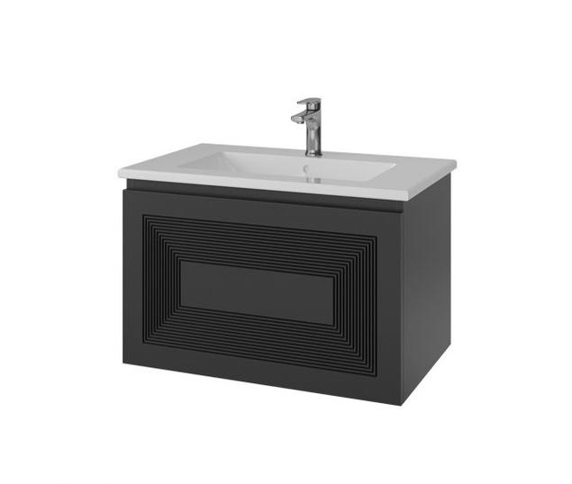 тумба подвесная caprigo modo quarta 80 35713-sf019 графит