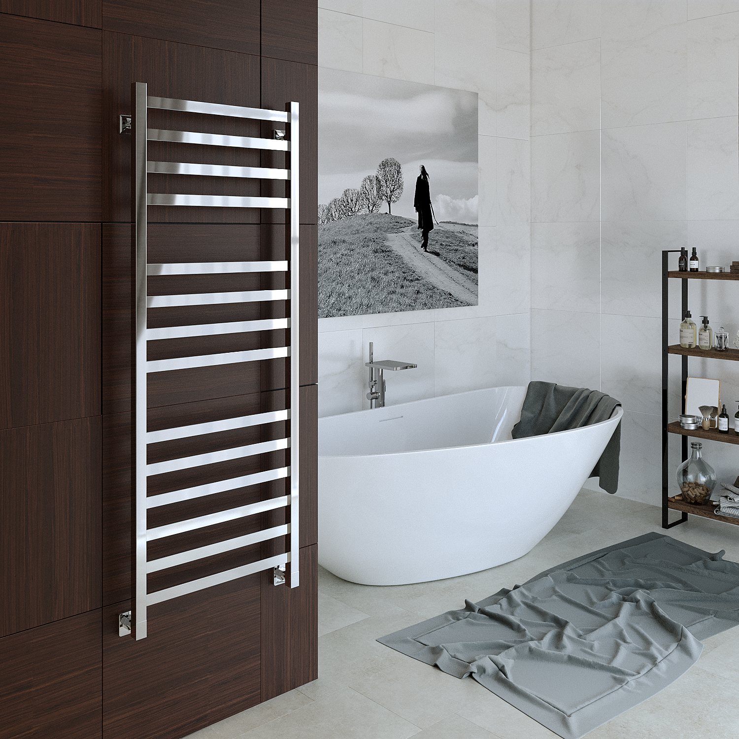 полотенцесушитель водяной stinox prestige luxe 50x140