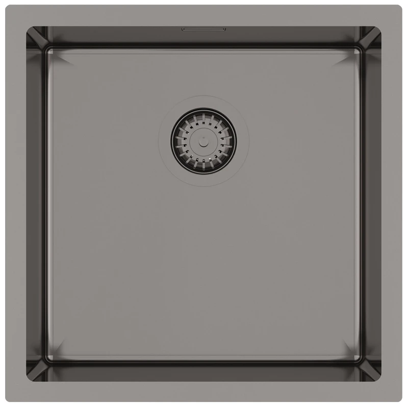 кухонная мойка aquasanita steel der 100 x-t 45x45 graphite