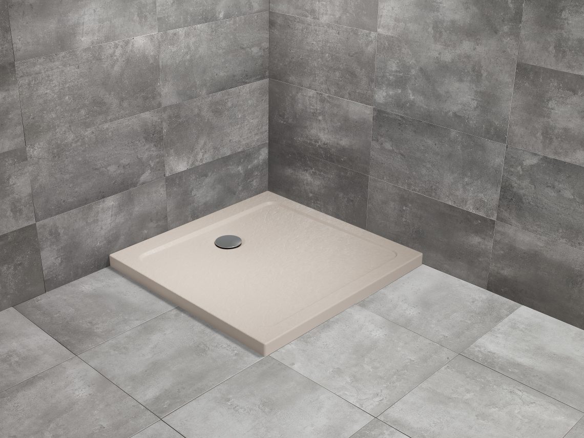 душевой поддон radaway doros c stone cashmere 100x100 кашемир