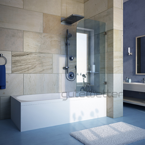 шторка на ванну gutewetter lux pearl gv-001 70x150 (бронза)