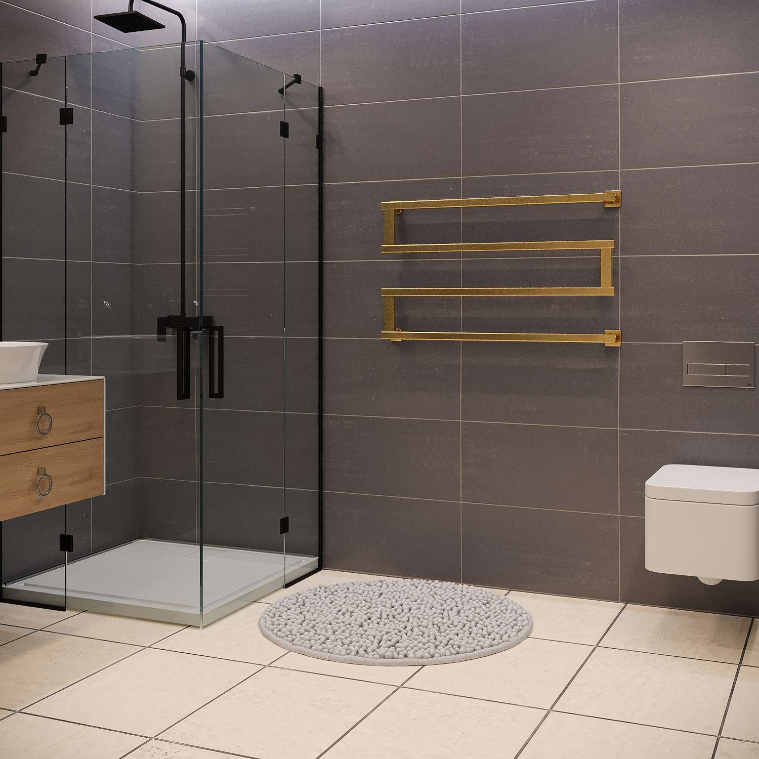 полотенцесушитель водяной stinox optima 50x90 золото сатин