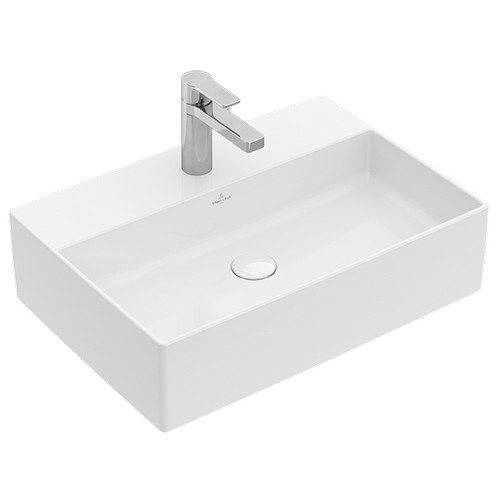 умывальник villeroy&boch memento 4a075001 50x42 альпийский белый