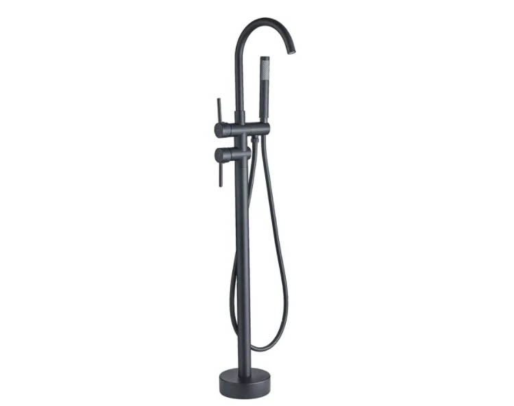 смеситель для ванны rea ortis b0232 черный