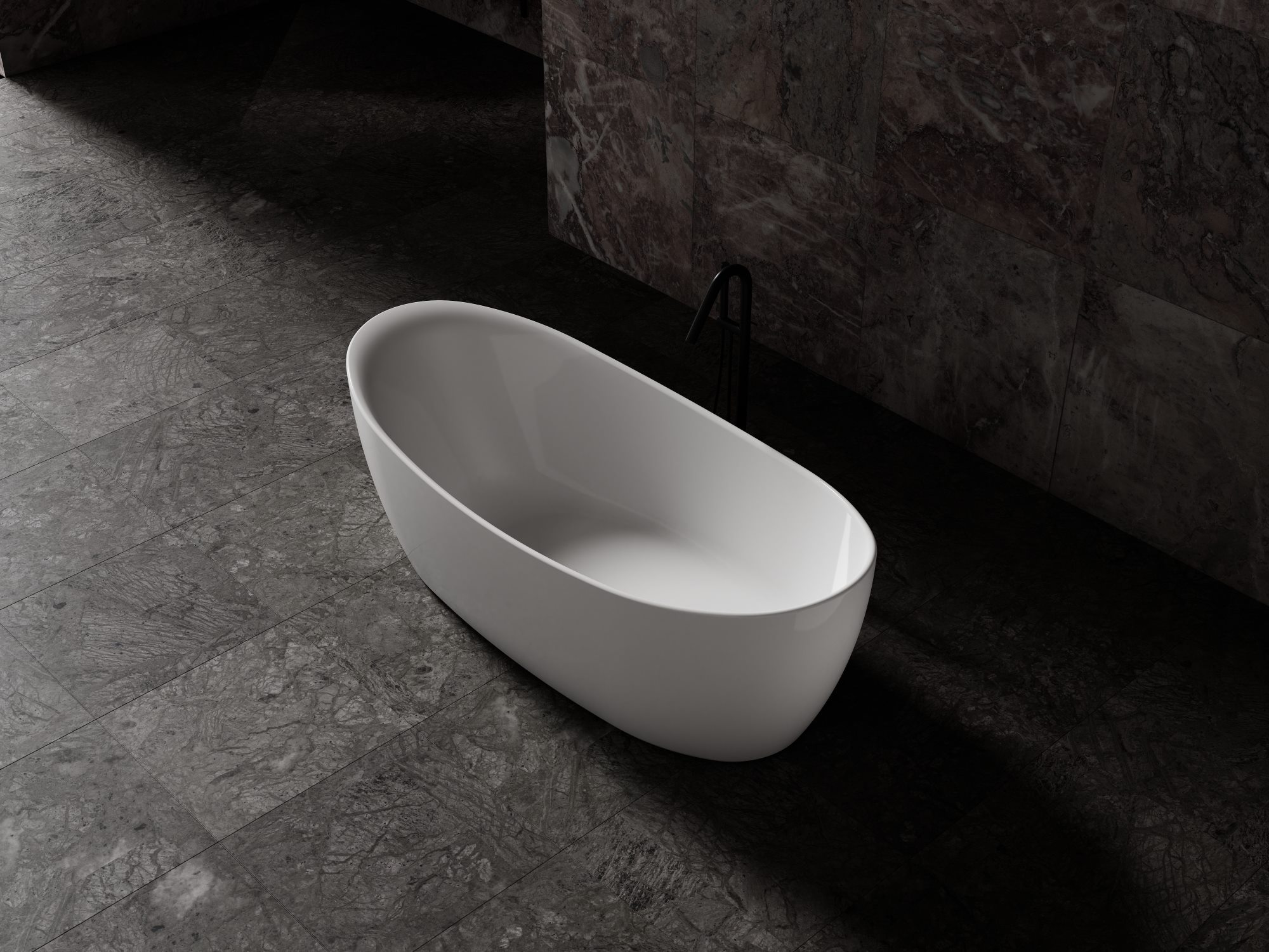 ванна из искусственного камня vincea vbt-6s03mw 170x80 solid surface, белый матовый