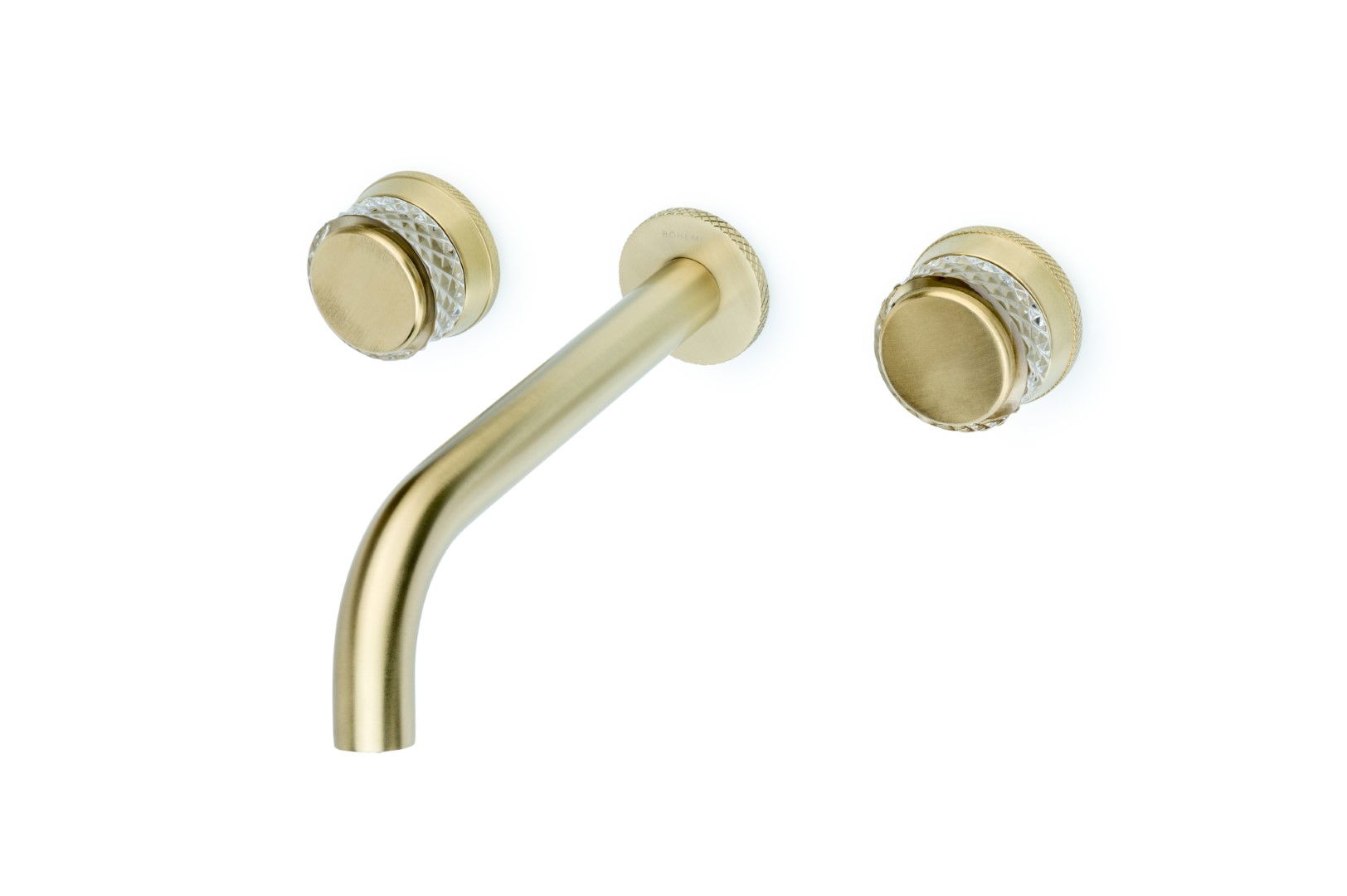 смеситель скрытого монтажа для умывальника boheme aura matt gold матовое золото
