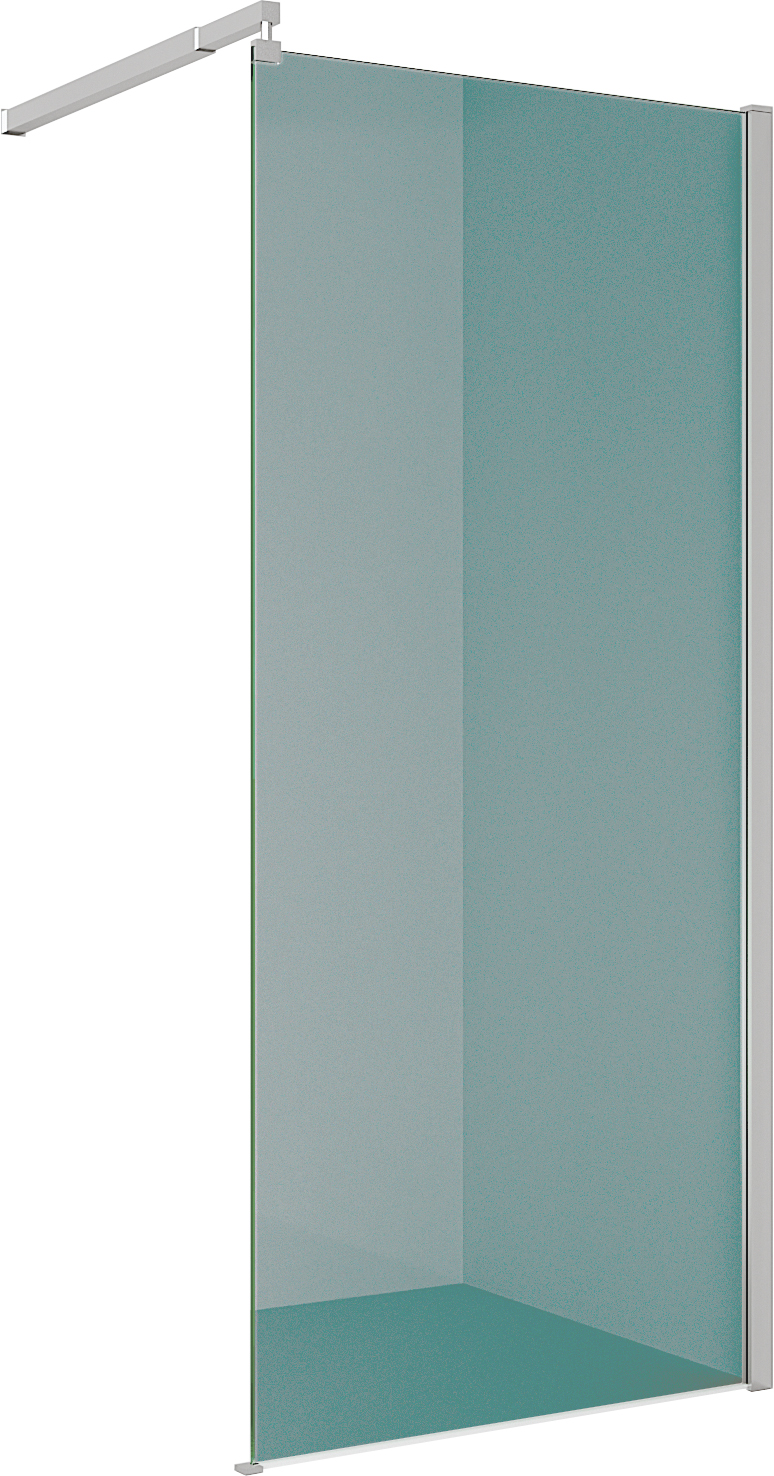 душевой уголок iva walk-in wix90t 90x200 стекло тонированное / профиль хром