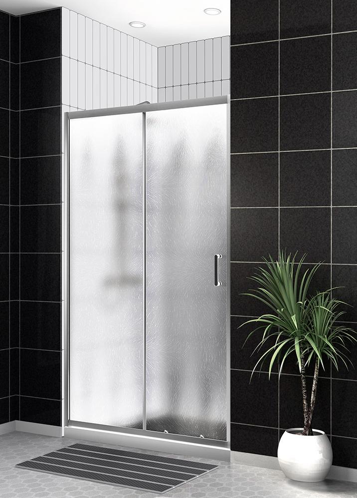 душевая дверь belbagno 110x195 стекло шиншилла / профиль хром