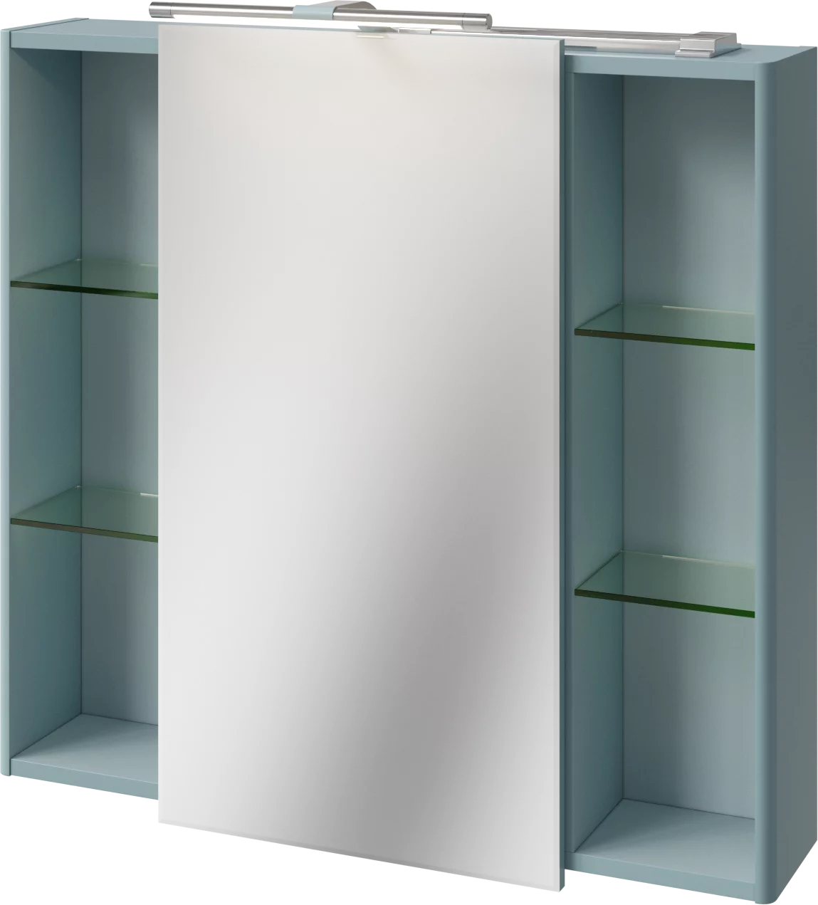 шкаф с зеркалом caprigo accord 80 2231-sf015 голубой матовый