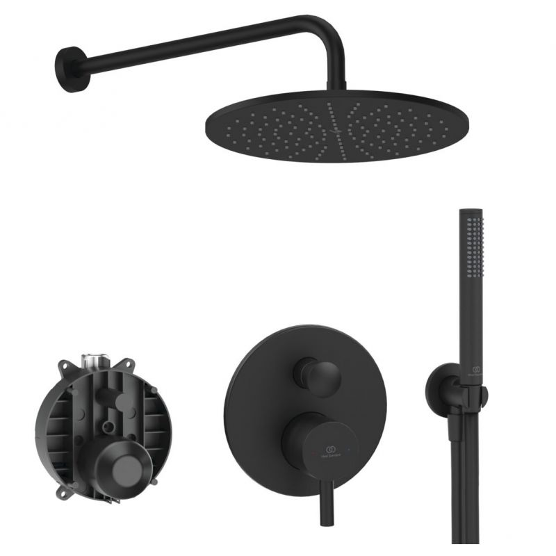 душевая система скрытого монтажа ideal standard ceraline black seta6939xg-2 черный