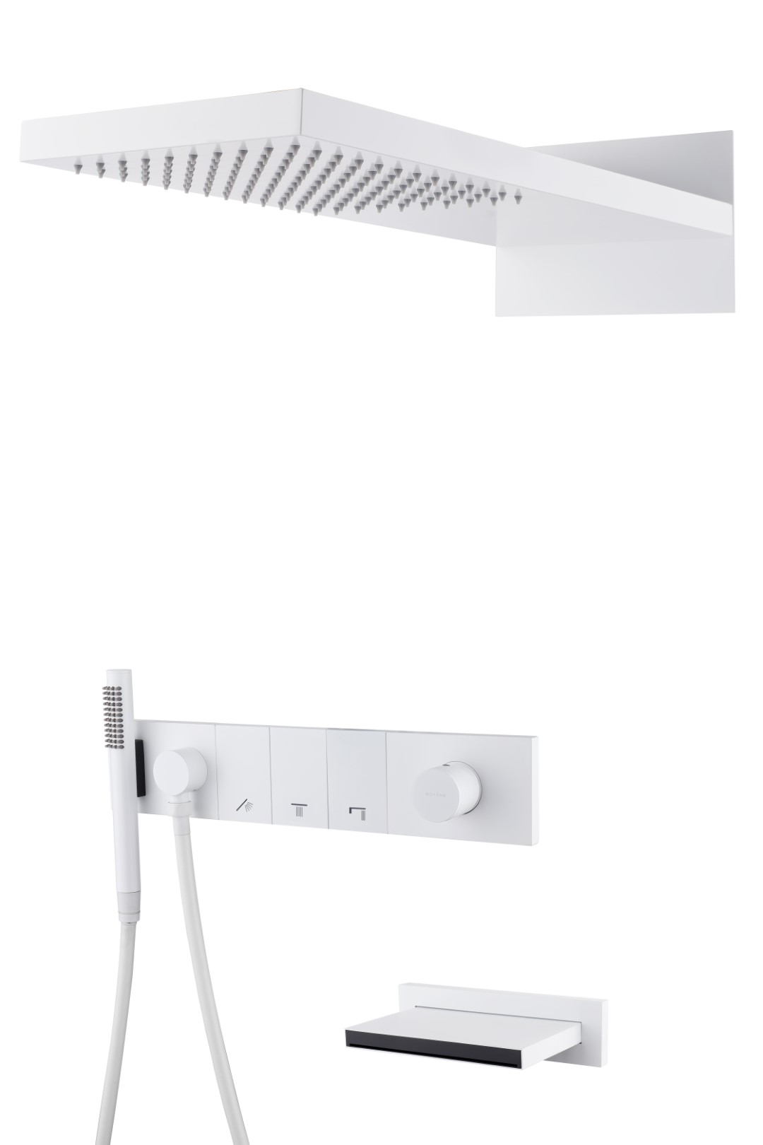 душевая система скрытого монтажа boheme zodiac matt white 132-2-mw матовый белый