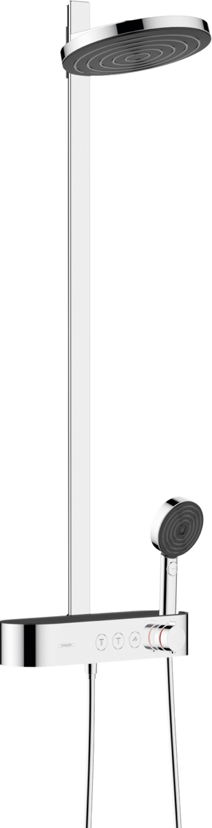 душевая система hansgrohe pulsify showerpipe 260 2jet 24240000 с термостатом хром