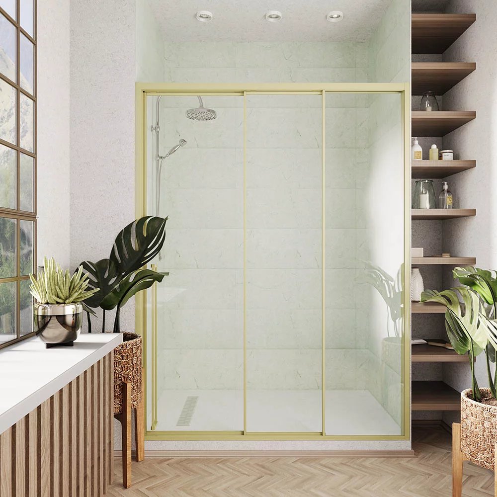 душевая дверь veconi premium prato pr3/r-140-01-g-c4 140x200 правая, профиль брашированное золото