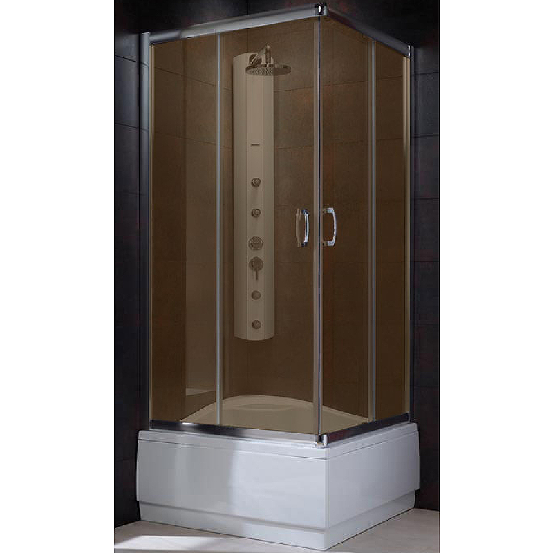 душевой уголок radaway premium plus c 80x80x170 стекло коричневое