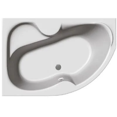 ванна акриловая vayer azalia 160x105 правая, белая