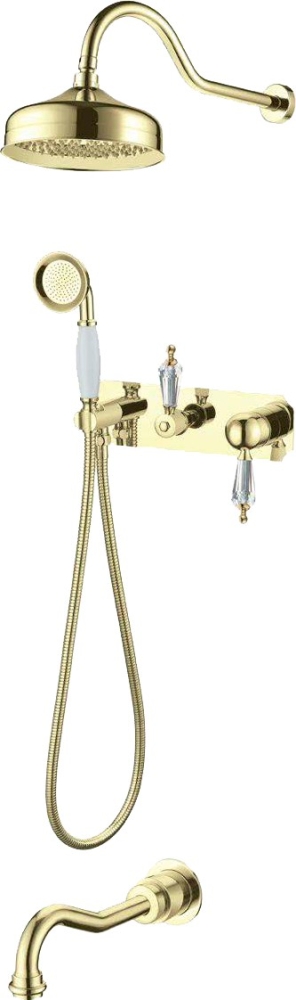 душевая система скрытого монтажа boheme imperiale ripresa 328 золото