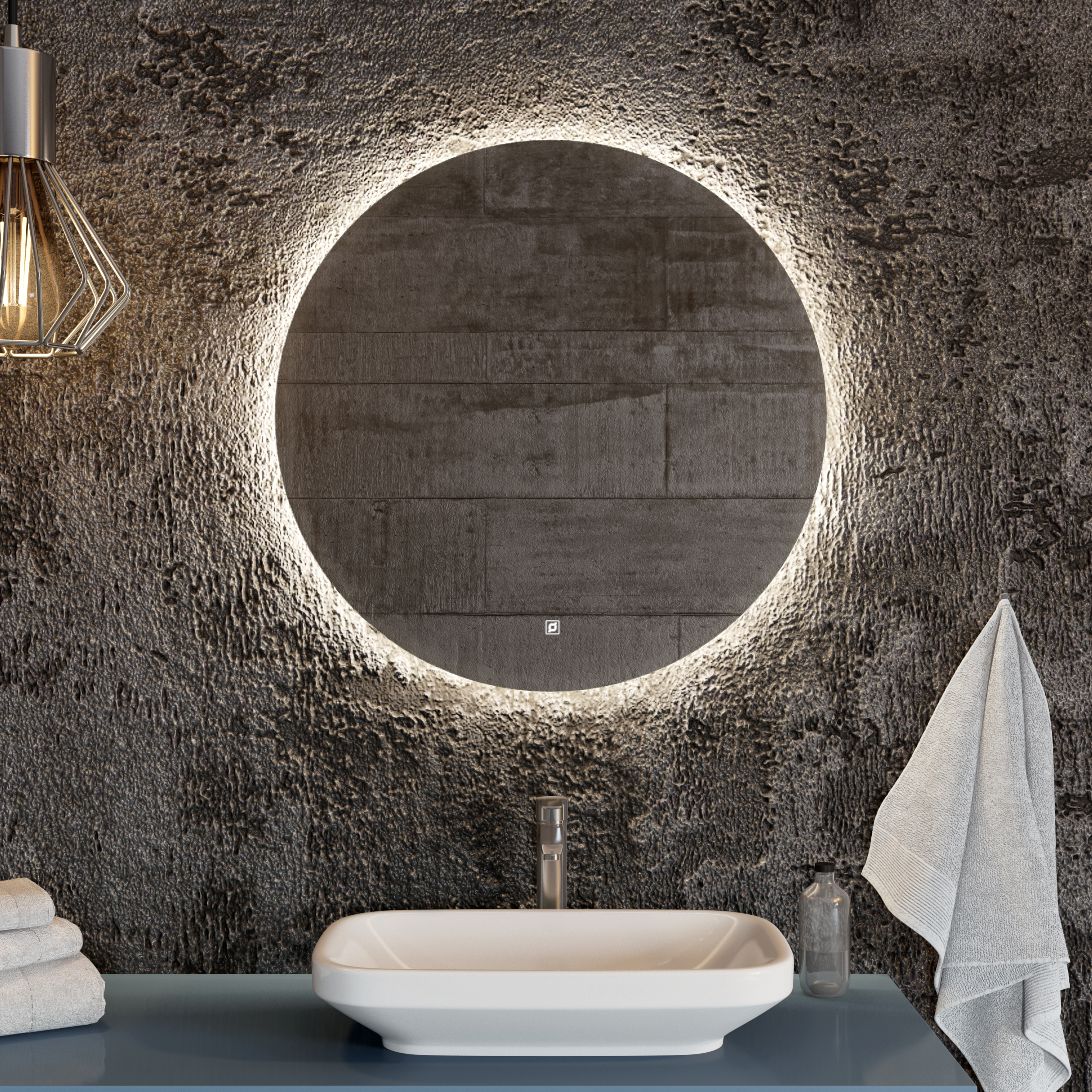 зеркало benetto серхио 80x80 с led-подсветкой