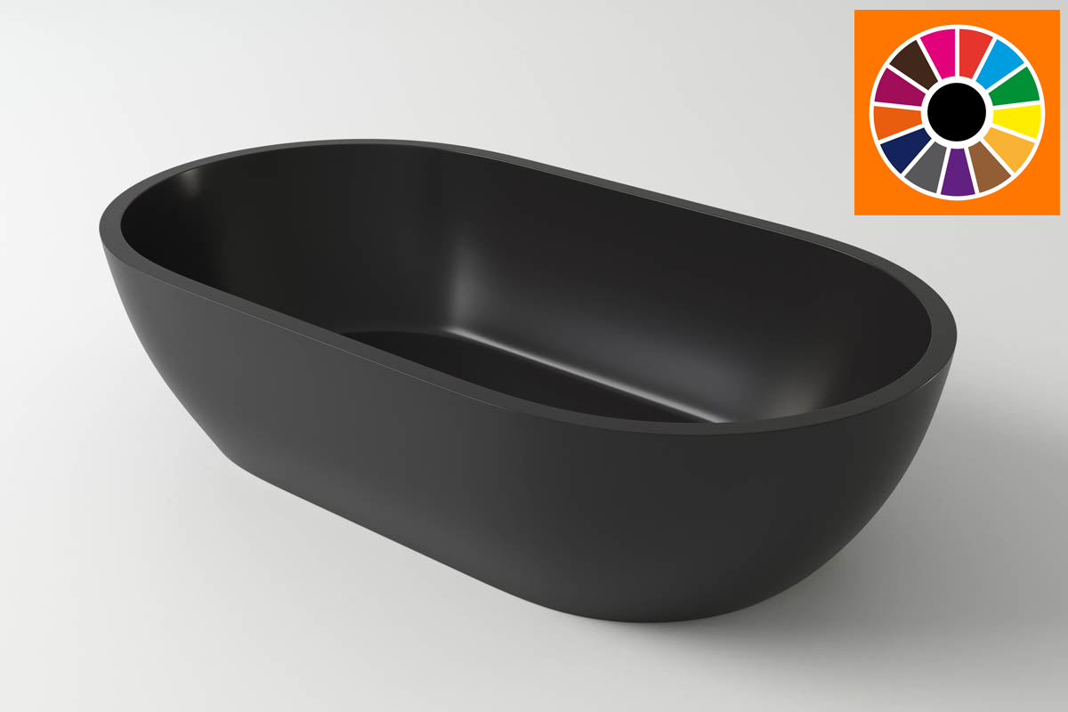 умывальник накладной holbi mercury 64x35 sc цветной матовый ral