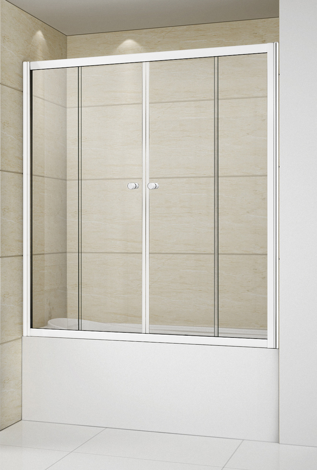 шторка на ванну cezares relax-vf-2-150/145-p-bi