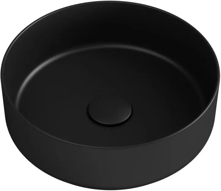 умывальник накладной isvea infinity 36 черный матовый