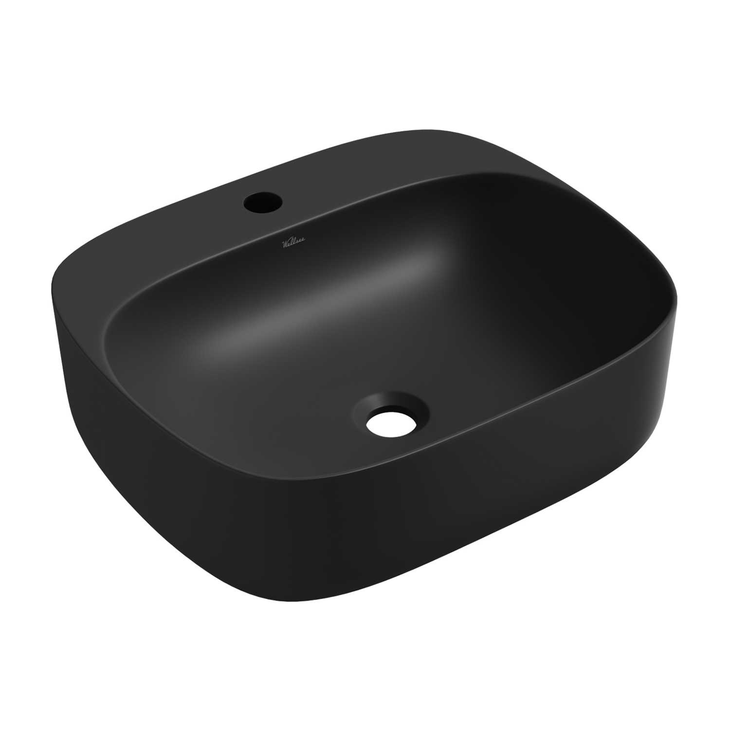 умывальник накладной wellsee ideal 326907000 50x42 черный матовый