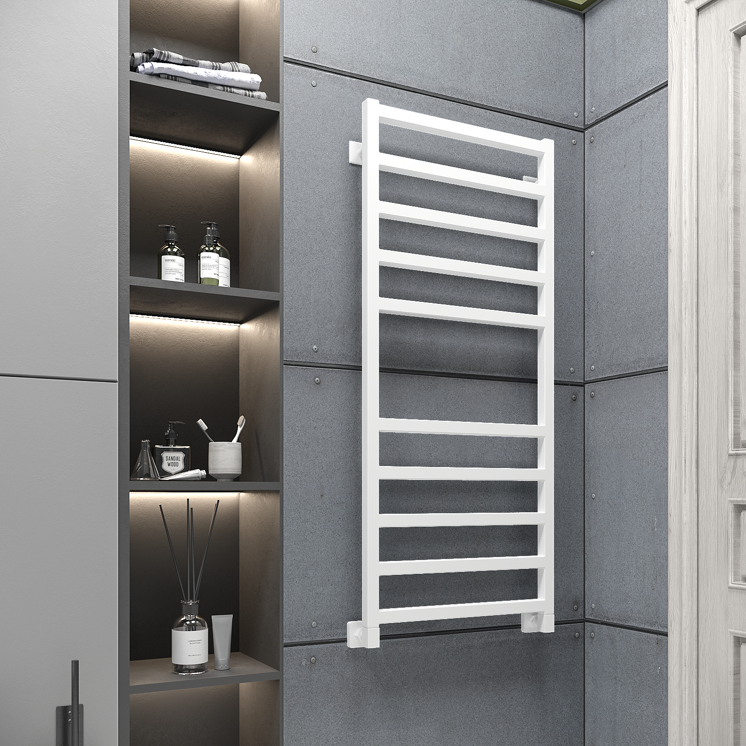 полотенцесушитель водяной stinox ancona 50x120 белый матовый