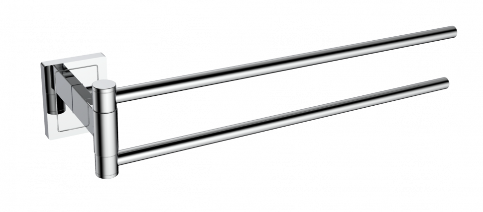 полотенцедержатель двойной ceramalux gamma 12314 хром