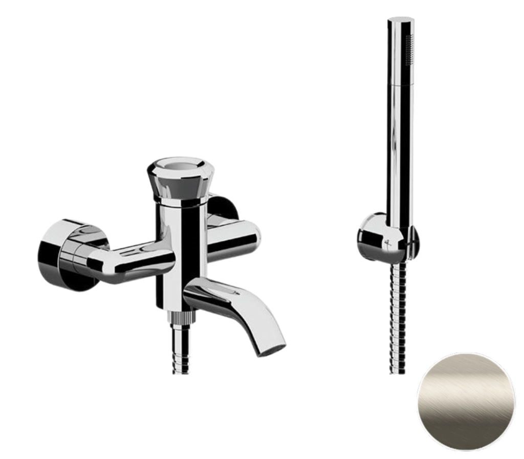 смеситель для ванны remer element et02xv сталь