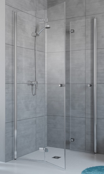 душевой уголок radaway fuenta new kdd-b 90x80 прозрачное/хром