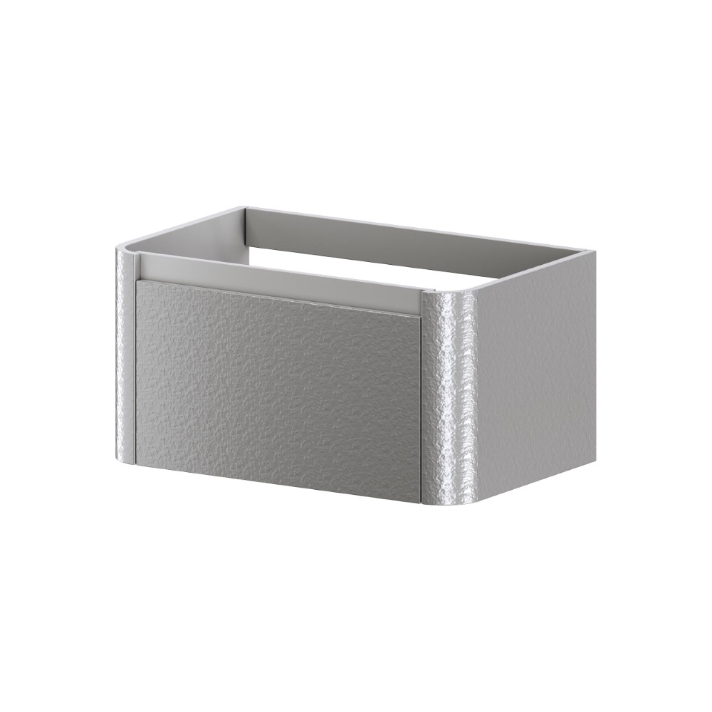тумба подвесная без умывальника armadi art voi 782-080-sf-l stonefinish luna, серый