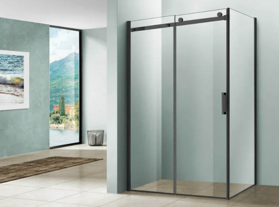 душевой уголок vincea como vsr-1c9012clb 120x90 стекло прозрачное / профиль черный матовый
