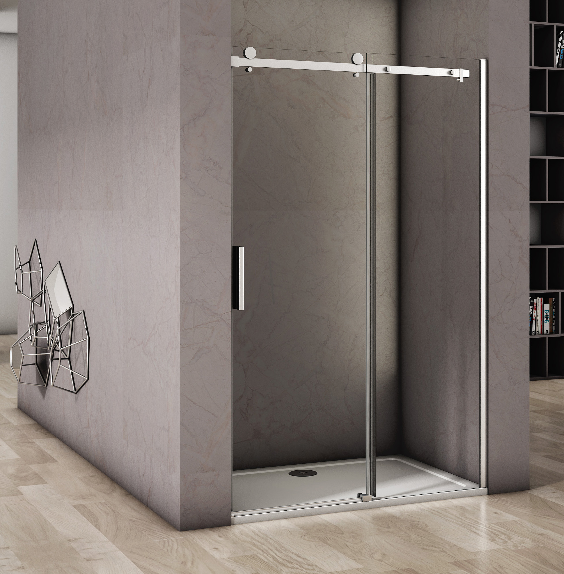 душевая дверь gooddoor altair wtw-110-c-ch 110x195