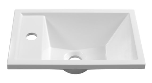 умывальник белюкс мини мн 400 белый матовый solid surface без крышки