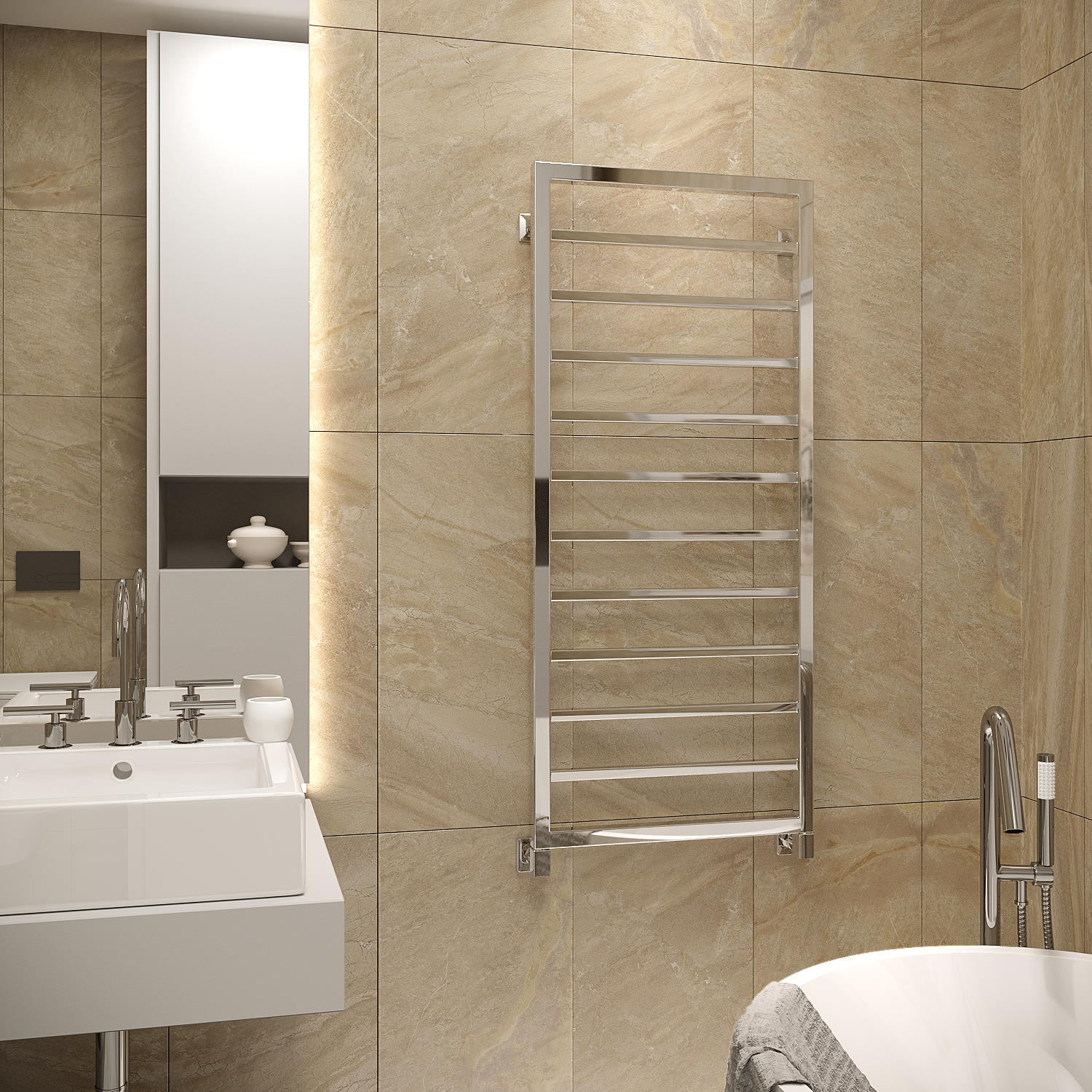 полотенцесушитель водяной stinox croma 50x120