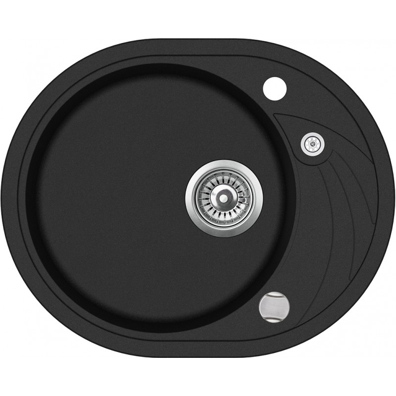 кухонная мойка aquasanita clarus sr 102 58x47 черный