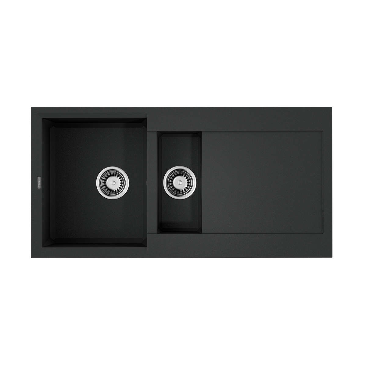 кухонная мойка omoikiri sakaime 100-2-bl 100x50 черный