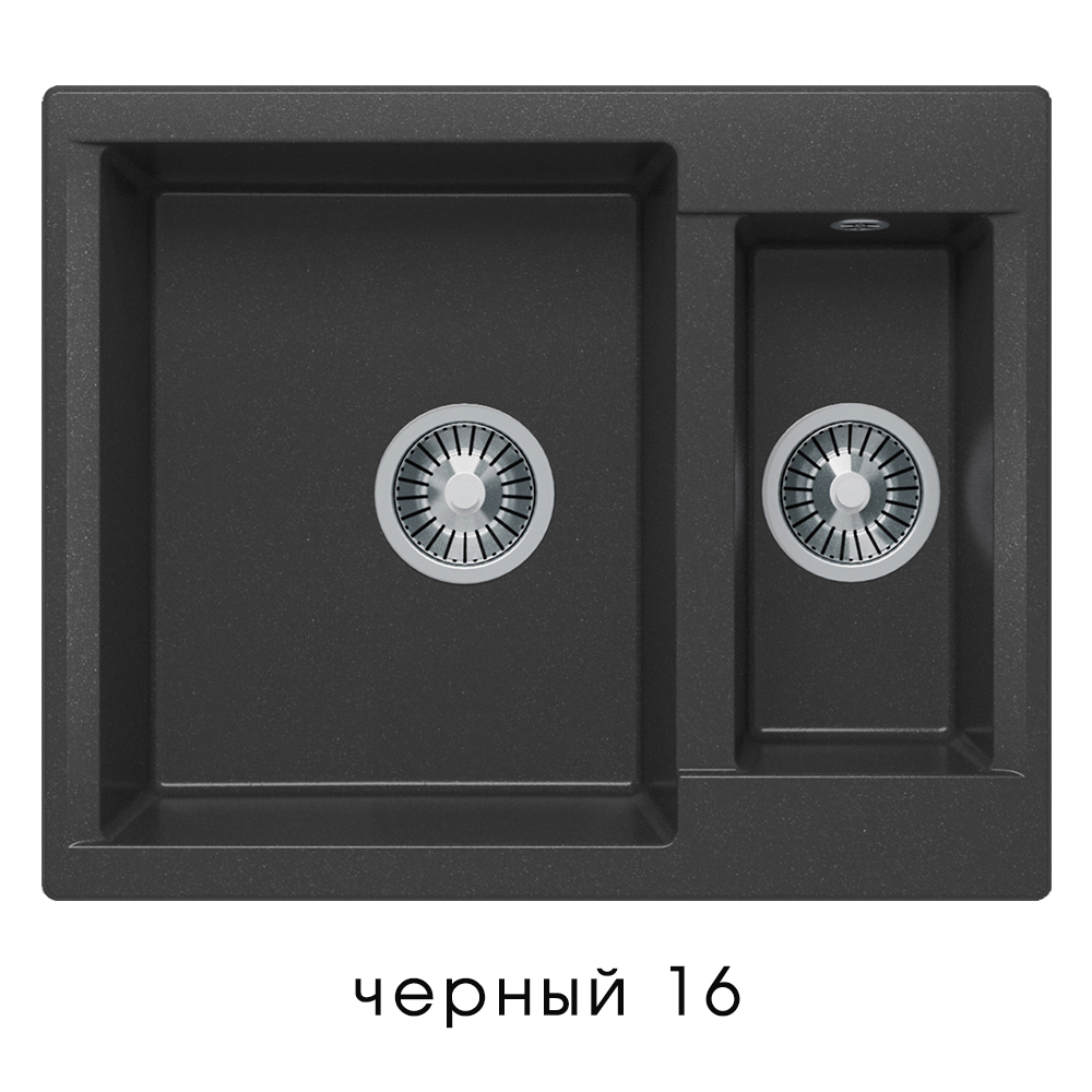 кухонная мойка polygran brig-620 черный