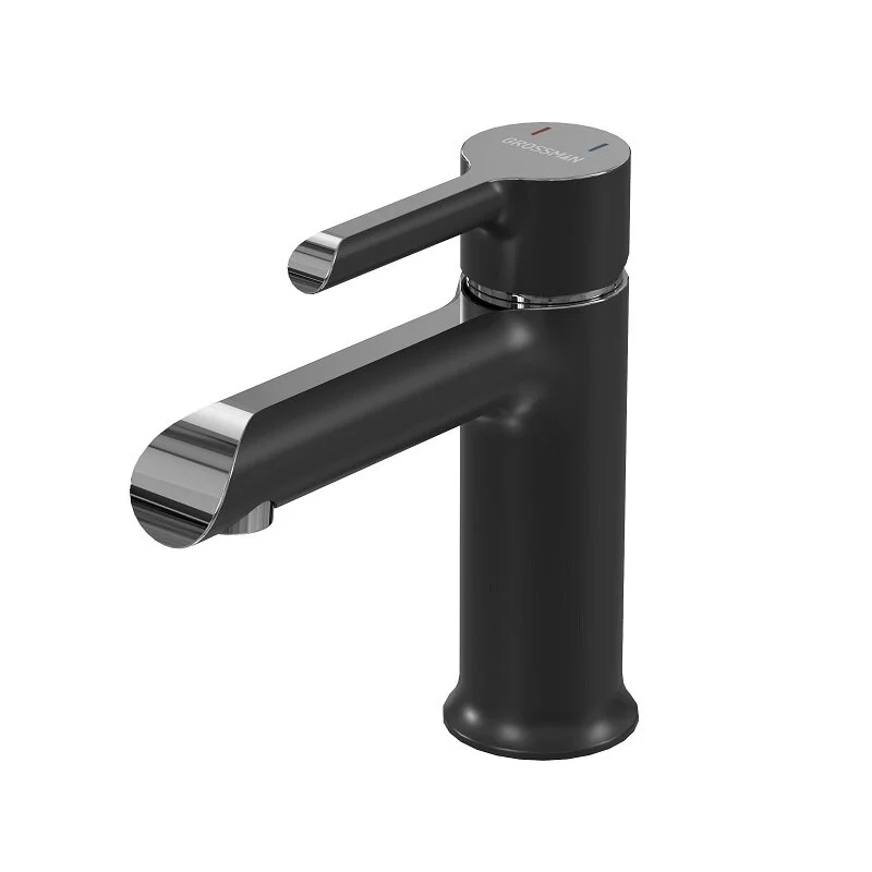 смеситель для умывальника grossman alba 510.k35.06.100/210 хром/черный