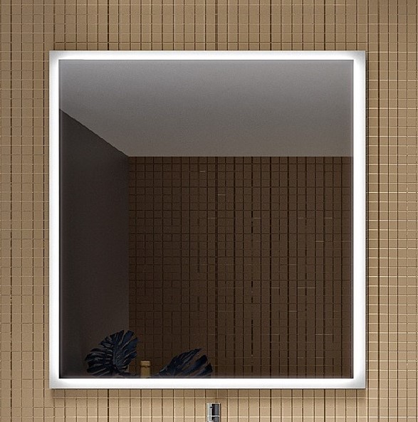 зеркало cezares tiffany 55246 73x90 с led-подсветкой и антизапотеванием, grigio nuvola